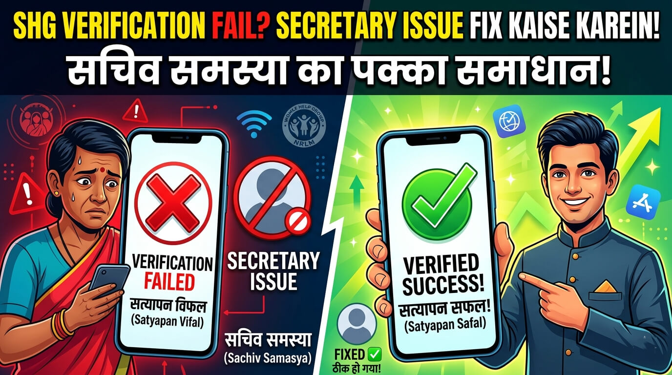 shg-verification-fail-secretary-issue-fix-kaise-karein