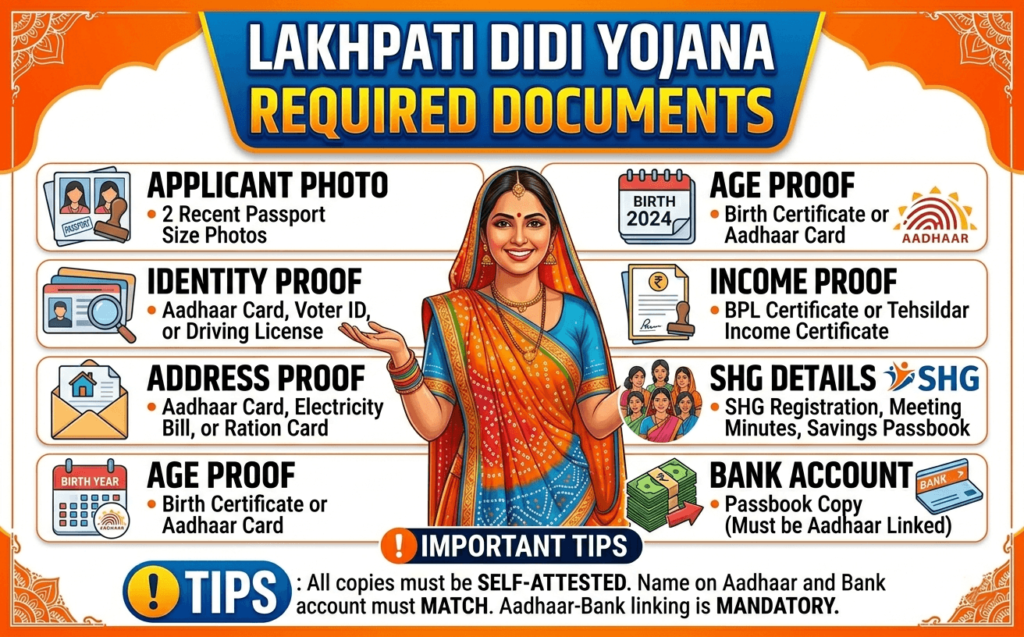 lakhpati-didi-yojana-required-documents